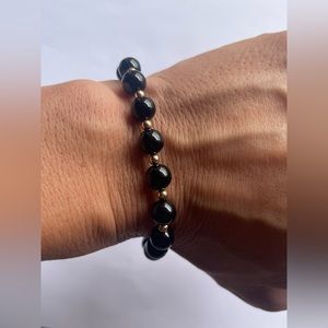 10k gold Onyx bracelet